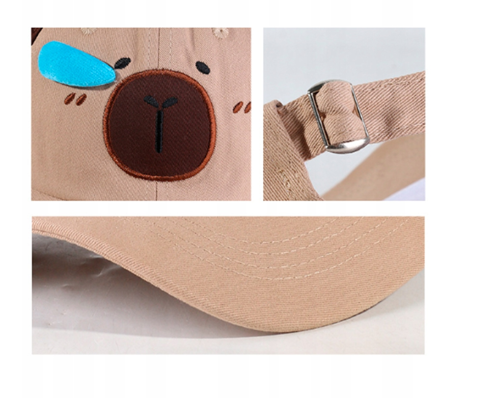 🎁✨🤩 REGULOWANA CZAPKA Z DASZKIEM DZIECIĘCA BEJSBOLÓWKA KAPIBARA 80-104 cm