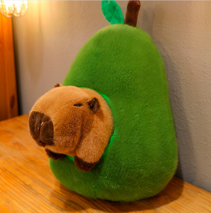 ☺️🎁👍 KAPIBARA W AWOKADO 2W1 PLUSZAK ZABAWKA MASKOTKA PLUSZOWA PRZYTULANKA 45CM