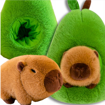 ☺️🎁👍 KAPIBARA W AWOKADO 2W1 PLUSZAK ZABAWKA MASKOTKA PLUSZOWA PRZYTULANKA 45CM