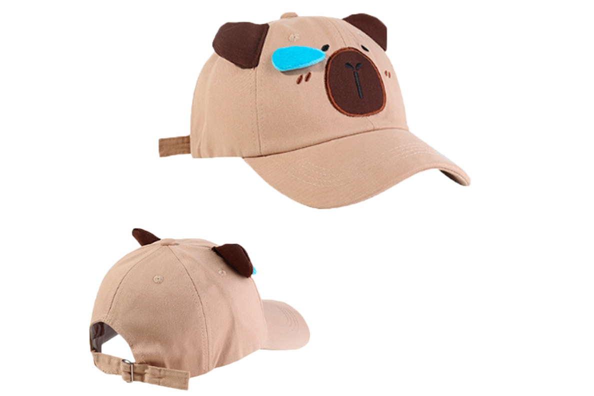 🎁✨🤩 REGULOWANA CZAPKA Z DASZKIEM DZIECIĘCA BEJSBOLÓWKA KAPIBARA 80-104 cm
