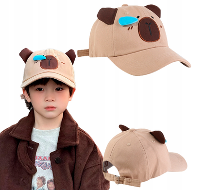 🎁✨🤩 REGULOWANA CZAPKA Z DASZKIEM DZIECIĘCA BEJSBOLÓWKA KAPIBARA 80-104 cm