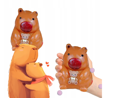 ☺️🎁👍 KAPIBARA GNIOTEK MOCHI SQUISHY SŁODKA SENSORYCZNY ANTYSTRESOWY DLA DZIECI