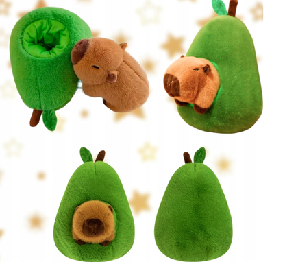 ☺️🎁👍 KAPIBARA W AWOKADO 2W1 PLUSZAK ZABAWKA MASKOTKA PLUSZOWA PRZYTULANKA 45CM