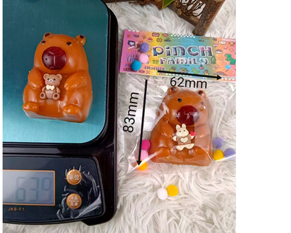 ☺️🎁👍 KAPIBARA GNIOTEK MOCHI SQUISHY SŁODKA SENSORYCZNY ANTYSTRESOWY DLA DZIECI