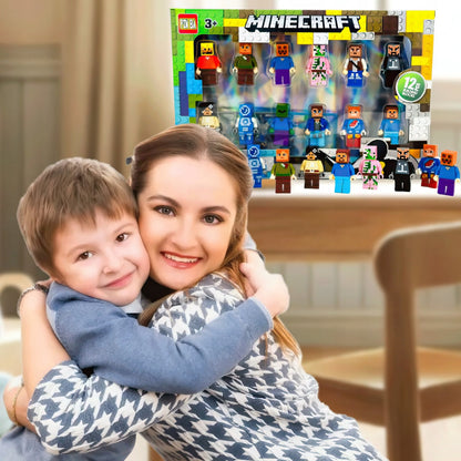 ⚡🎁✨KLOCKI MINECRAFT FIGURKI 12 SZTUK AKCESORIA ZESTAW FIGUREK DLA DZIECI PREZENT